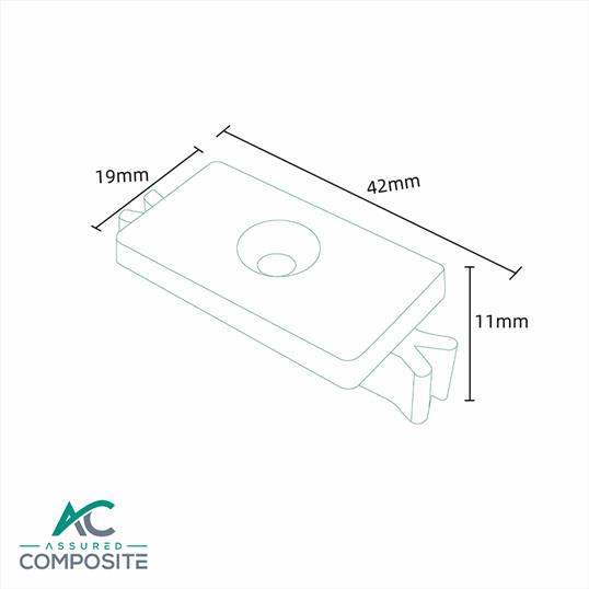 Classsic Plastic Clip Dimensions - Assured Composite