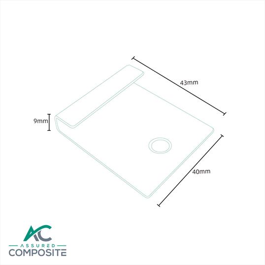 Classic Stainless Starter Clip Dimensions - Assured Composite
