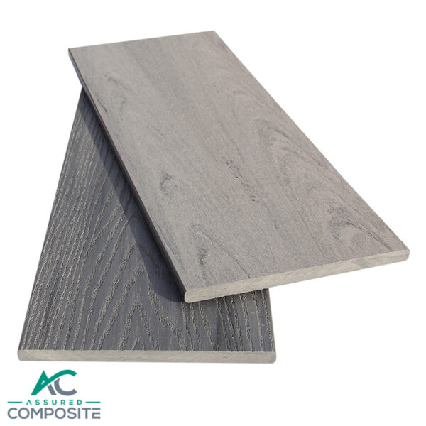 Light Grey And Grey Wood Grain Fascia - Assured Composite