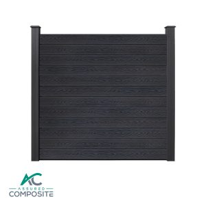 Luxury Black Composite Fence Panel - Assured Composite
