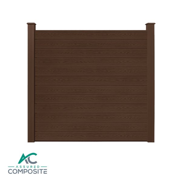 Luxury Brown Composite Fence Panel - Assured Composite