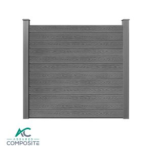 Luxury Grey Composite Fence Panel - Assured Composite