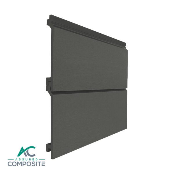 Blue Grey Sanded Composite Cladding Front View - Assured Composite
