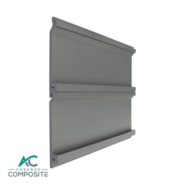 Light Grey Sanded Composite Cladding Back View - Assured Composite