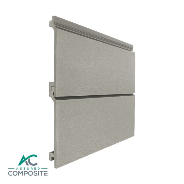 Light Grey Composite Cladding Front View - Assured Composite