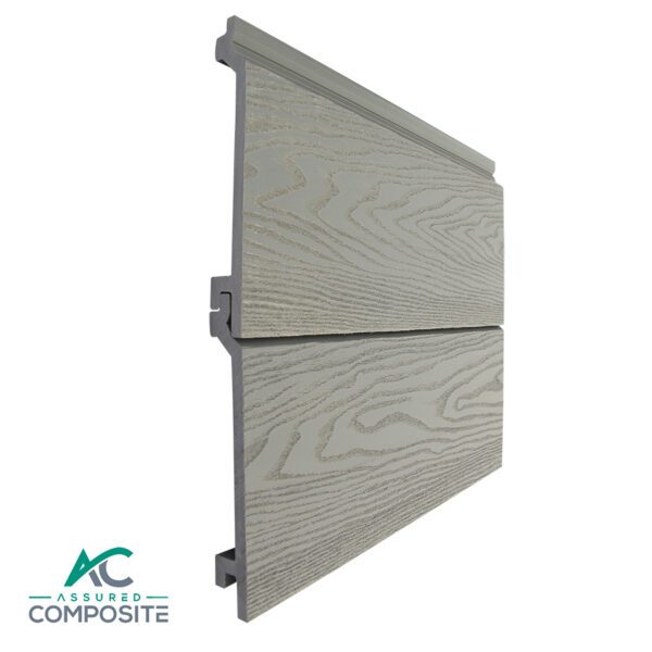 Light Grey Composite Cladding Front View - Assured Composite