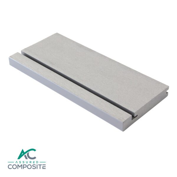 Premier Light Grey Composite Bullnose Edge Board - Assured Composite