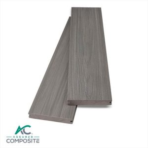 Elite Smoke Grey Wood Grain Composite Decking - Assured Composite