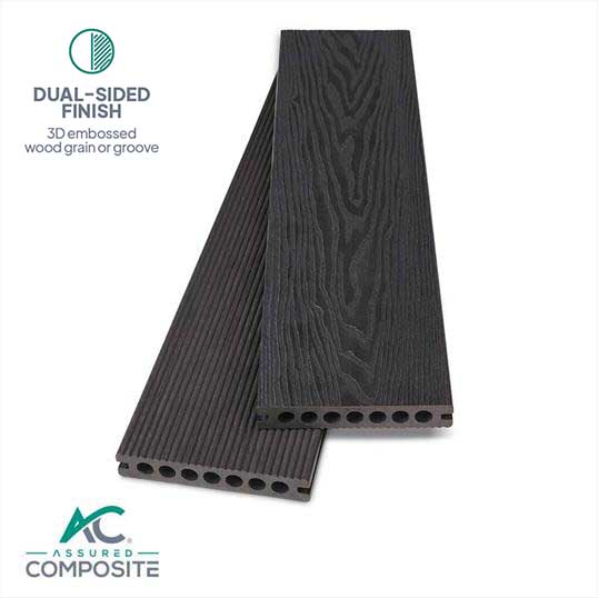 Charcoal Premier Composite Decking Boards - Assured Composite