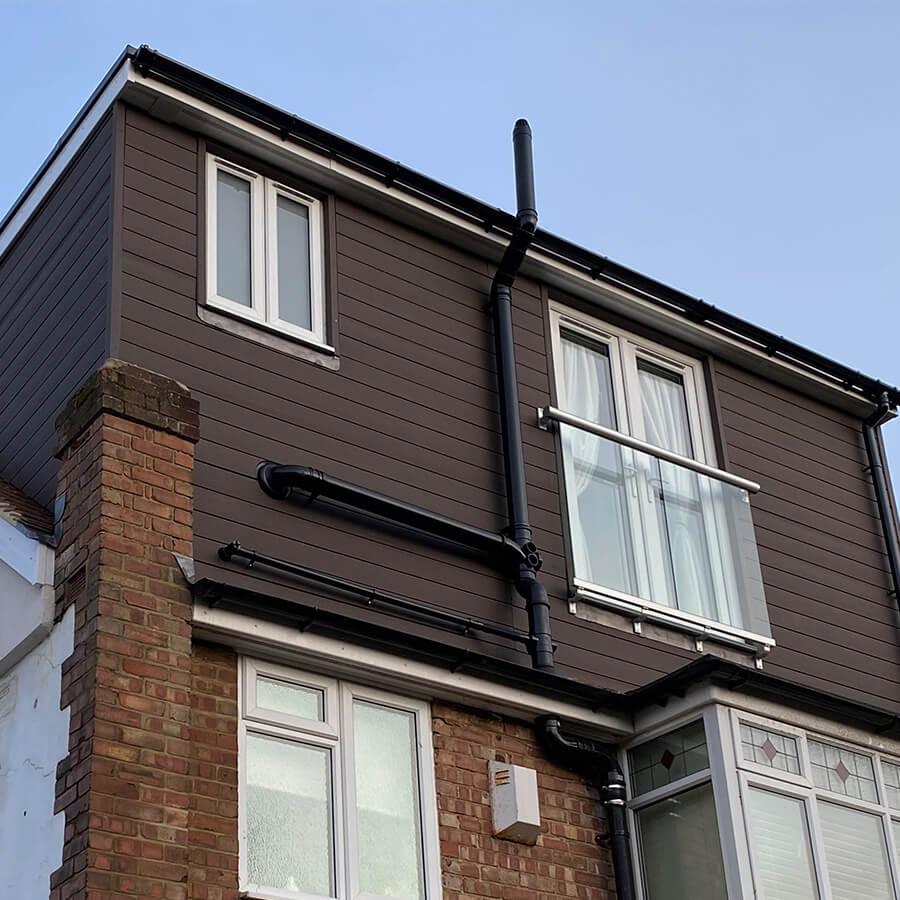 Coffee Composite Cladding On A House In London Case Study - Assured Composite