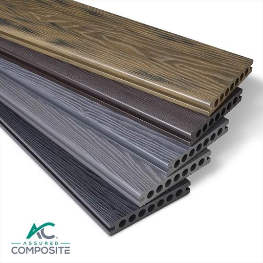 Premier Composite Decking Wood Grain Stack - Assured Composite