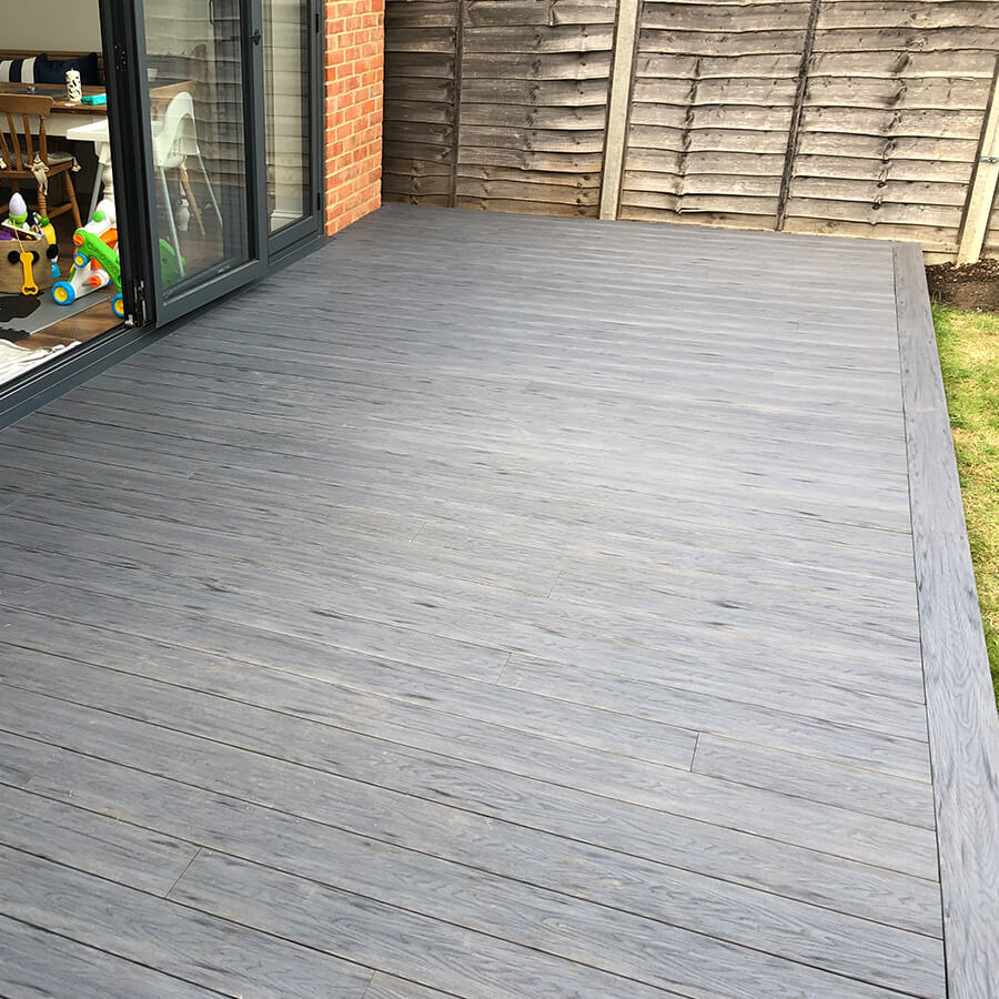 Grey Classic Composite Decking In London Case Study - Assured Composite