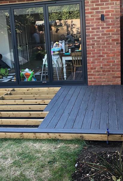 Grey Classic Composite Decking In London Case Study - Assured Composite
