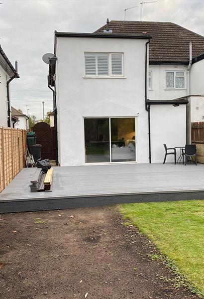 Grey Premier Composite Decking In Greater London Case Study - Assured Composite