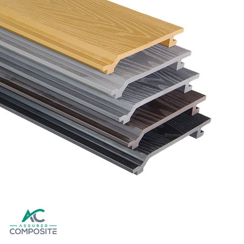 Woodgrain composite cladding stack - Assured Composite