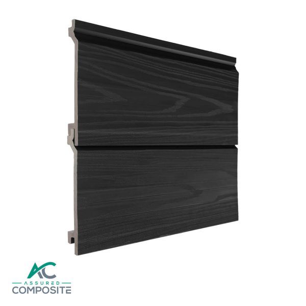 composite capped woodgrain cladding charcoal