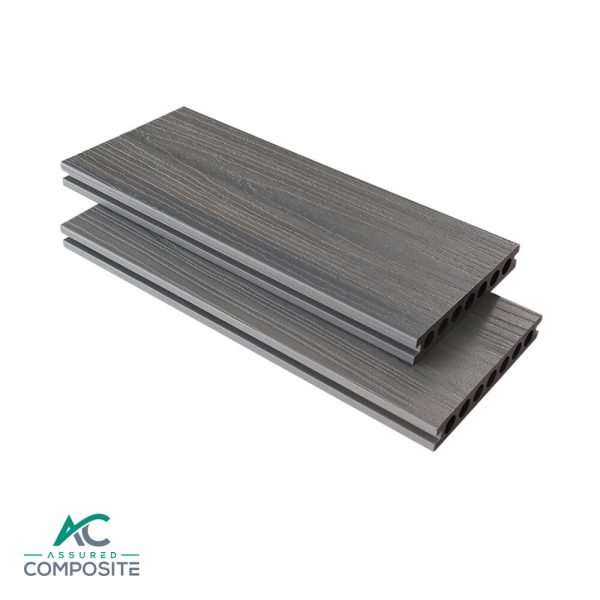 Smoke Grey Superior Composite Decking Boards - Assured Composite