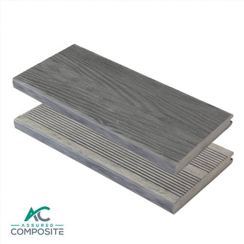 Grey Classic Composite Bullnose Edge Board- Assured Composite